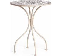 Стол Tetchair Secret de Maison ROMEO mod. PL08-7451RV металл, 60x72 см, белый/плитка-калейдоскоп 15267