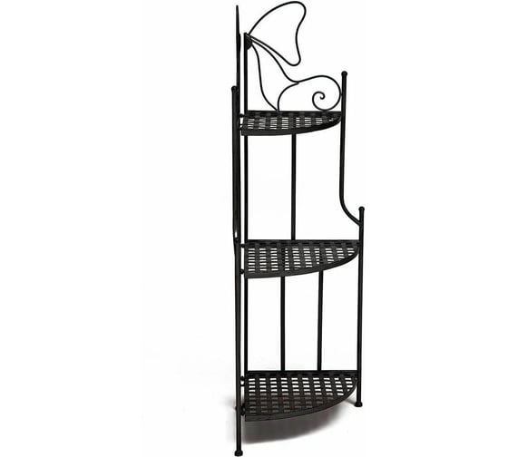 Угловая этажерка Tetchair Secret De Maison 003 стальной сплав, 36x36x120 см, черный 10657
