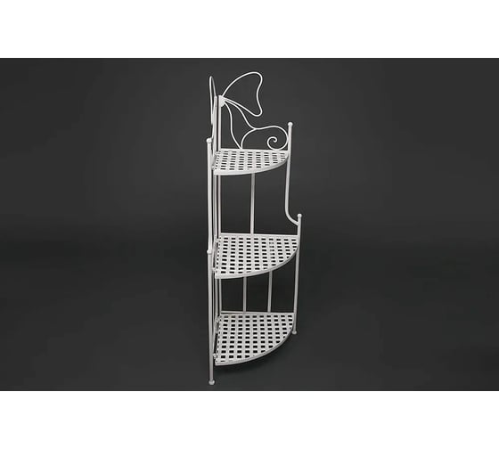 Угловая этажерка Tetchair Secret De Maison 003 стальной сплав, 36x36x120 см, butter white 9976