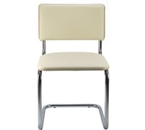 Стул RIVA Chair Сильвия хром, кож/зам, бежевый УЧ-00001765