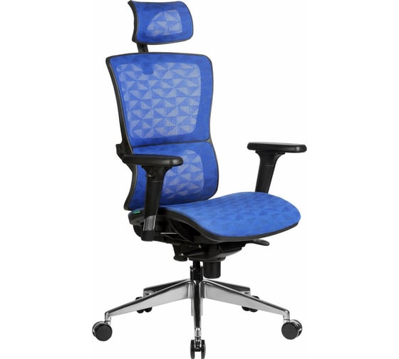 Кресло RIVA Chair RCH A8 черный пластик, синяя сетка УЧ-00000529 1