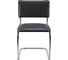 Стул RIVA Chair Сильвия хром, кож/зам, черный УЧ-00001764 1