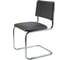 Стул RIVA Chair Сильвия хром, кож/зам, черный УЧ-00001764 2