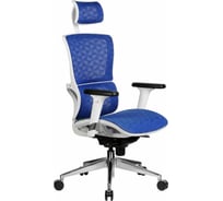 Кресло RIVA Chair RCH A8 белый пластик, синяя сетка УЧ-00000532