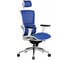 Кресло RIVA Chair RCH A8 белый пластик, синяя сетка УЧ-00000532 5