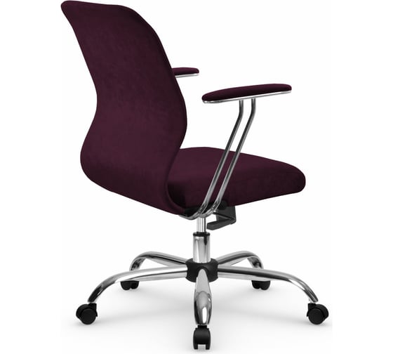 Кресло МЕТТА SU-Mr-4 Vivaldi подлокотник 078, основание 003, сливовый z313549255