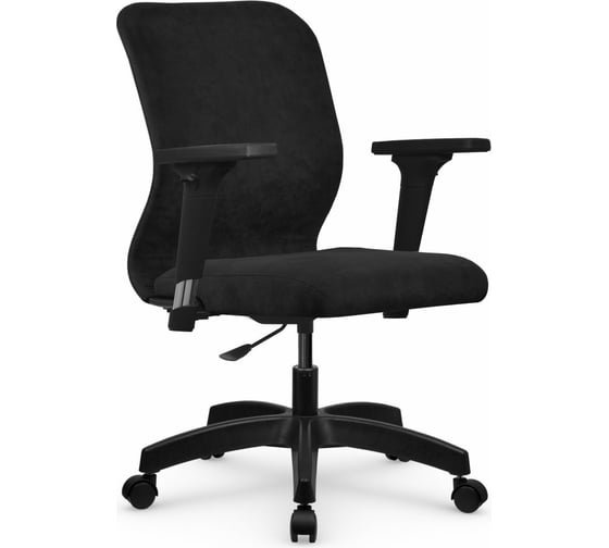 Кресло МЕТТА SU-Mr-4 Vivaldi подлокотник 200, основание 005, черный z313546155 1