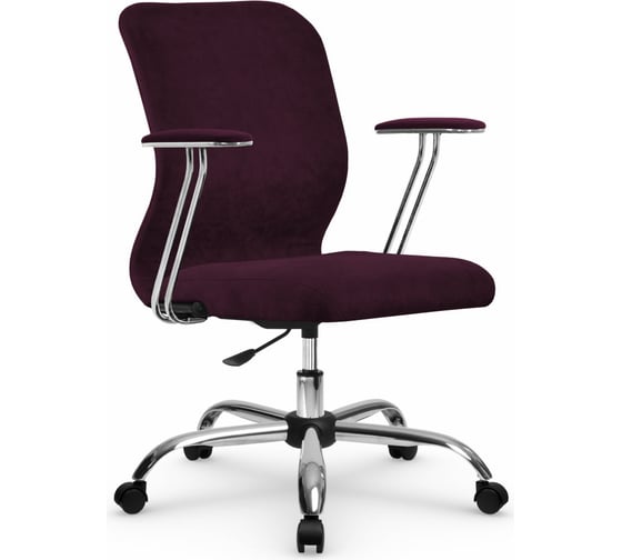 Кресло МЕТТА SU-Mr-4 Vivaldi подлокотник 078, основание 006, сливовый z313549910 1