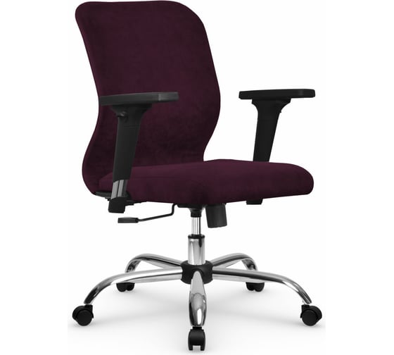 Кресло МЕТТА SU-Mr-4 Vivaldi подлокотник 200, основание 003, сливовый z313547947 1