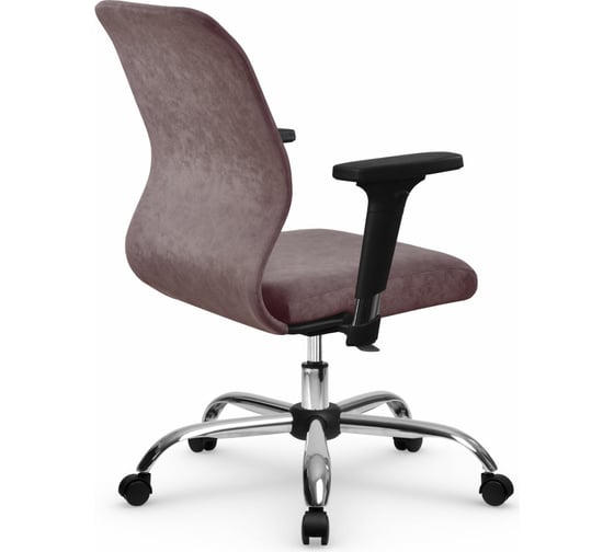 Кресло МЕТТА SU-Mr-4 Vivaldi подлокотник 200, основание 006, темно-розовый z313547497