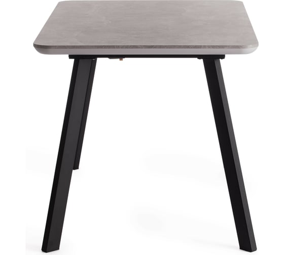 Стол обеденный Tetchair NELSON МДФ/ЛДСП/металл, 128-170x80x75 см, Бетон/Черный 18994