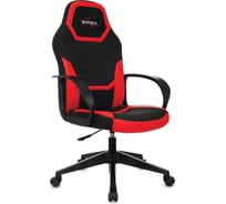 Компьютерное кресло BRABIX Alpha GM-018, ткань/экокожа, черное/красное 532637
