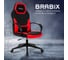 Компьютерное кресло BRABIX Alpha GM-018, ткань/экокожа, черное/красное 532637 2