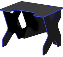 Стол для геймера ФЕЛИКС 100x80x75 см черный шагрень, синяя кромка ПК-ПРА-СТГ100Х80/ФГ-В1-1113