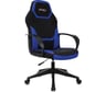 Компьютерное кресло BRABIX Alpha GM-018, ткань/экокожа, черное/синее 532638