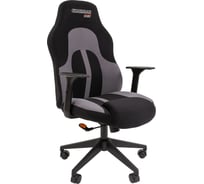 Игровое кресло CHAIRMAN Game 11 ткань черный, серый 00-07096074