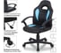 Компьютерное кресло BRABIX Spark GM-201, экокожа, черное/голубое 532505 10