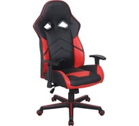 Компьютерное кресло BRABIX Storm GM-006, регулируемые подлокотники, экокожа, черное/красное 532500