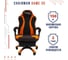 Игровое кресло CHAIRMAN Game 35 ткань черный, оранжевый 00-07089917 7