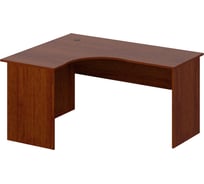 Эргономичный стол ФЕЛИКС 150x120x75.3 миланский орех темный ПК-ЛОГ-СТЭ150Х120ЛД/25-В1-34