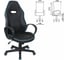 Компьютерное кресло BRABIX Flame GM-004, экокожа, черное/голубое 532498 7