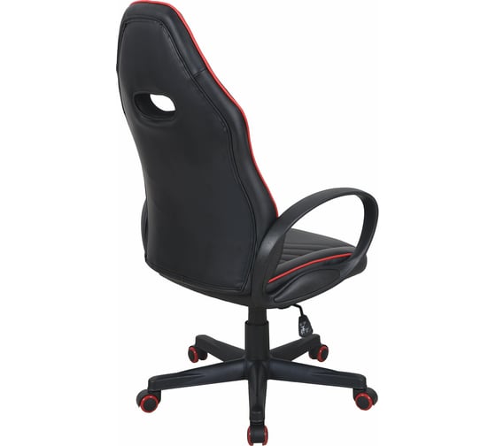 Компьютерное кресло BRABIX Flame GM-004, экокожа, черное/красное 532499