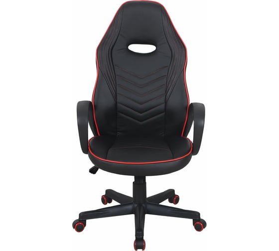 Компьютерное кресло BRABIX Flame GM-004, экокожа, черное/красное 532499