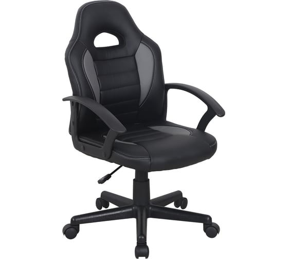 Компьютерное кресло BRABIX Spark GM-201, экокожа, черное/серое 532504