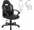 Компьютерное кресло BRABIX Spark GM-201, экокожа, черное/серое 532504 14