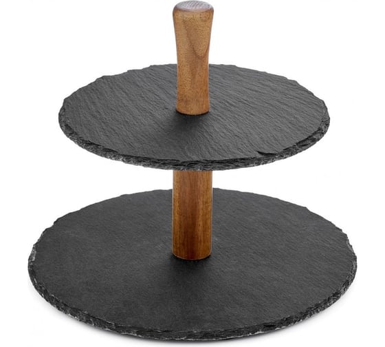 Двухъярусная этажерка Walmer SLATE 25 см W30027069