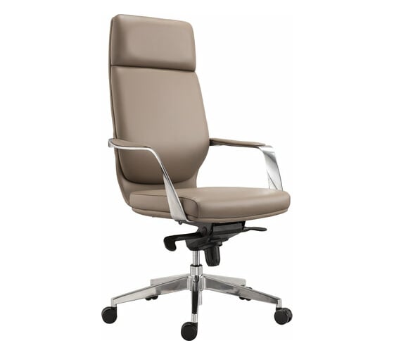 Офисное кресло BRABIX PREMIUM Resonance EX-755, мультиблок, алюминий, экокожа, бежевое 532488