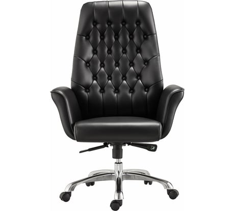 Офисное кресло BRABIX PREMIUM Legacy EX-750, синхромеханизм, алюминий, экокожа, черное 532492