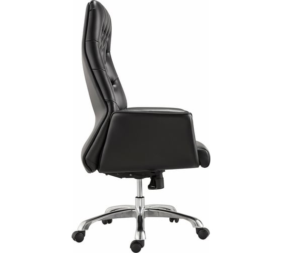 Офисное кресло BRABIX PREMIUM Legacy EX-750, синхромеханизм, алюминий, экокожа, черное 532492