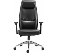Офисное кресло BRABIX PREMIUM Blues EX-751, синхромеханизм, алюминий, экокожа, черное 532486