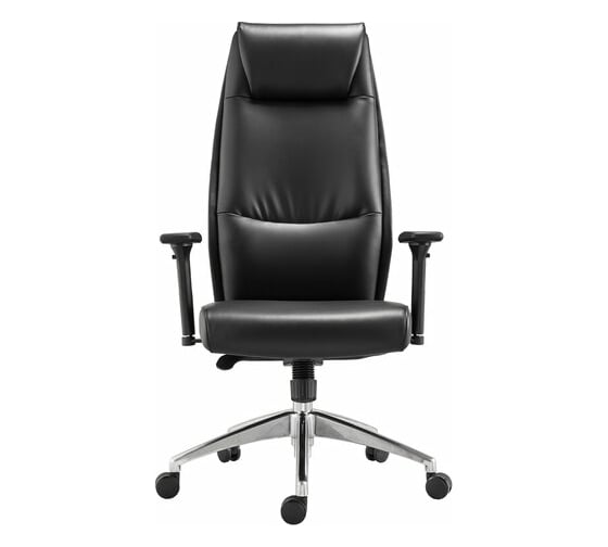 Офисное кресло BRABIX PREMIUM Blues EX-751, синхромеханизм, алюминий, экокожа, черное 532486