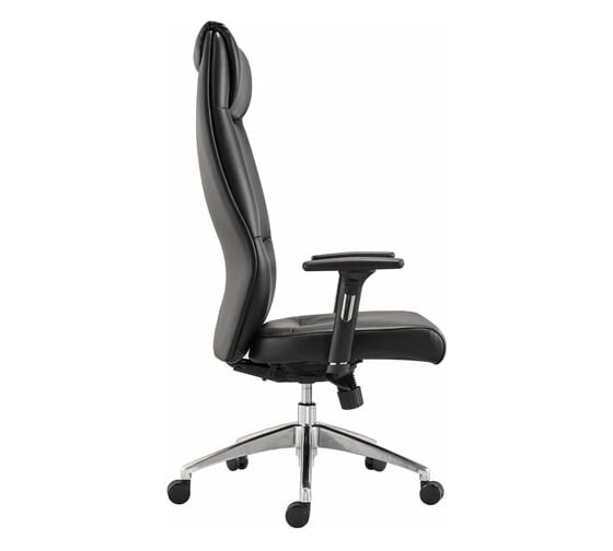 Офисное кресло BRABIX PREMIUM Blues EX-751, синхромеханизм, алюминий, экокожа, черное 532486