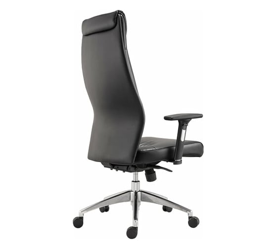 Офисное кресло BRABIX PREMIUM Blues EX-751, синхромеханизм, алюминий, экокожа, черное 532486