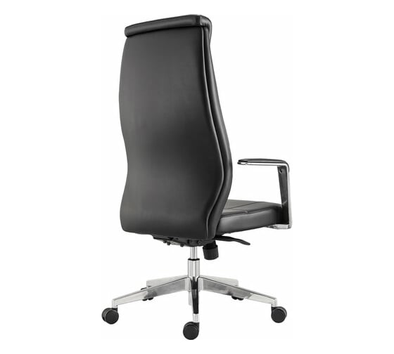 Офисное кресло BRABIX PREMIUM Jazz EX-757, синхромеханизм, алюминий, экокожа, черное 532489