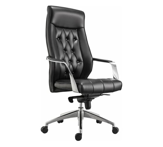Офисное кресло BRABIX PREMIUM Sonata EX-754, мультиблок, алюминий, экокожа, черное 532491