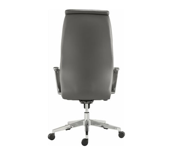 Офисное кресло BRABIX PREMIUM Jazz EX-757, синхромеханизм, алюминий, экокожа, серое 532490