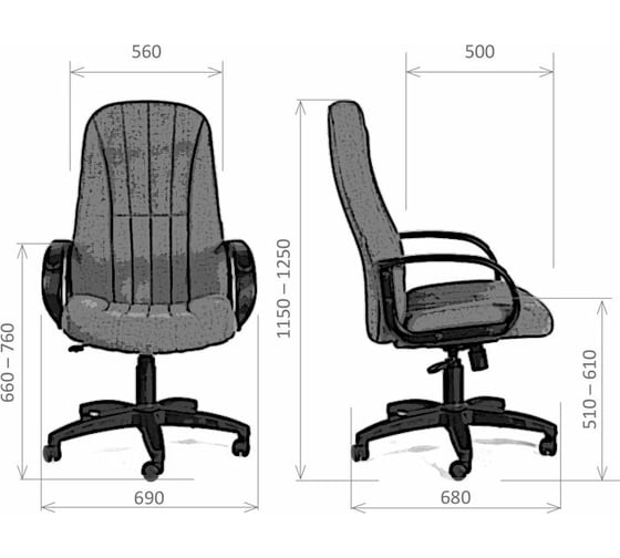 Компьютерное кресло CHAIRMAN 685 ткань черный, красный 00-07098149