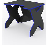 Стол для геймера ФЕЛИКС 100x80x75 антрацит, синяя кромка ПК-ПРА-СТГ100Х80/ФГ-В1-1158