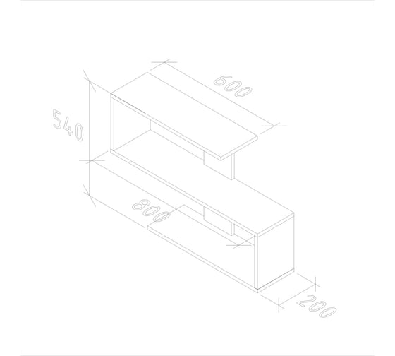 Навесная полка ФЕЛИКС 80x20x45 итальянский орех ПК-МКП-ПЛН80Х20-В1-49