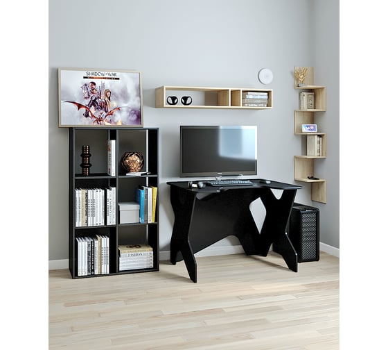 Стол для геймера ФЕЛИКС 100x80x75 черный ПК-ПРА-СТГ100Х80/ФГ-В1-927