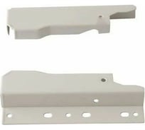 Крепление для задней стенки WURTH Slidebox H199 для двойного рейлинга, белый, комплект 2 шт. 0684320119961  1