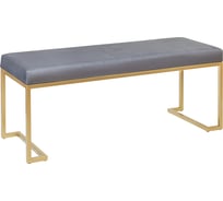 Банкетка GreenWeen OMEGA Light Blue золотая GW-OMEGA-LB-110G