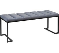 Банкетка GreenWeen OMEGA Light Blue, Bulon черная GW-OMEGA-LB-110B-BL