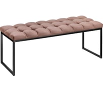 Банкетка GreenWeen ALBA Mocco, каретная стяжка черная GW-ALBA-M-110B-K