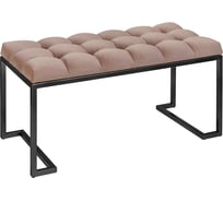 Банкетка GreenWeen OMEGA MINI Mocco, каретная стяжка черная GW-OMEGAMINI-M-850B-K