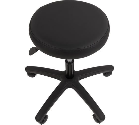 Мобильный стул мастера CHAIRMAN 001 black экокожа, черный 00-07103880